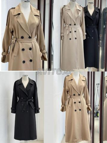 Trench Coat Femme Élégant – مونطو ترانش أنيق وعصري - 2