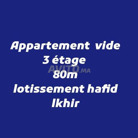 APPARTEMENT VIDE 3E ÉTAGE LOTISSEMENT HAFID LKHIR