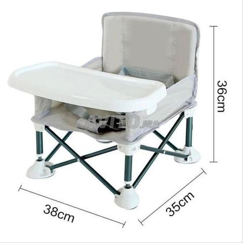 Chaise haute bébé pliable avec table - 2