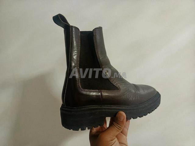 botte vrai cuir marron 37 - 2