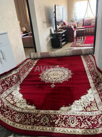 Tapis Marocain Rouge Bordeaux, Jamais Utilisé - 2