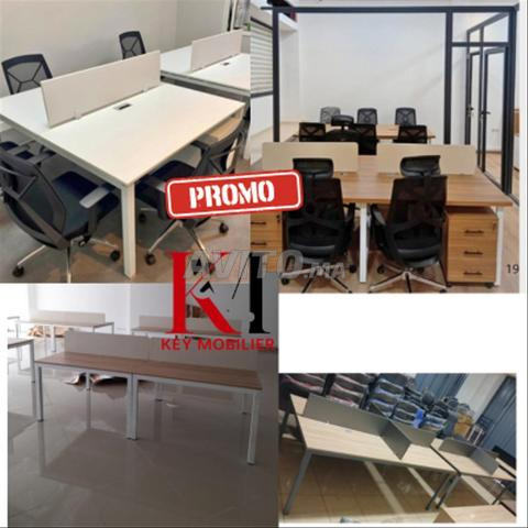 Bureaux Bench avec Séparateurs - 2