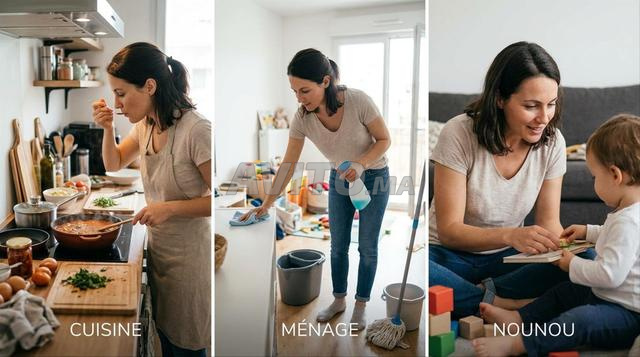 Femme polyvalente compétente ménage nounou  - 2