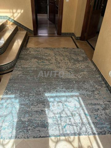 سجادة ARTCO حديثة رمادية وزرقاء – 241 × 173 سم - 2