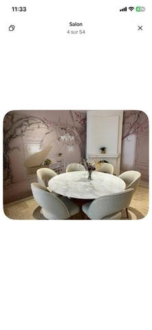 Table marbre 160 cm diamètre - 2