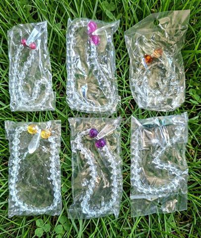 Chapelets en cristal, carton de 50 chapelets (vente en gros) - 2