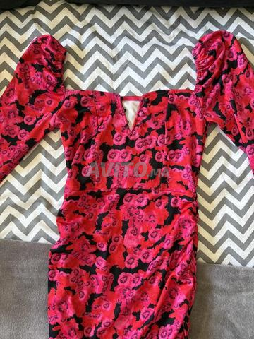 Robe moulante motif fleurs - Taille S - 2