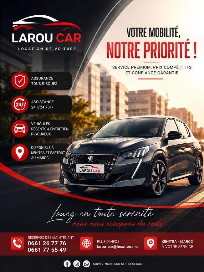 LOCATION DE VOITURE A KENITRA 