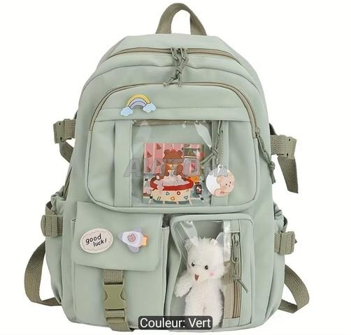 Sac à Dos avec pendentif Ours, cartes et badges - 2