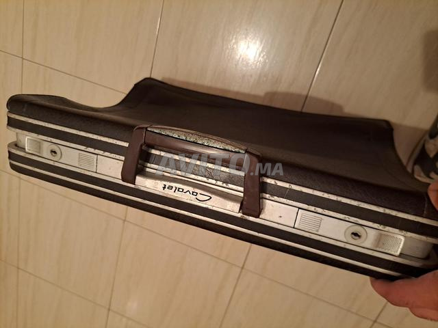 Superbe valise ancienne cuir Cavalet - 2
