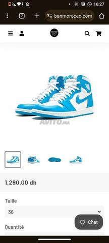 Jordan 1 UNC Taille 42 Très bon état