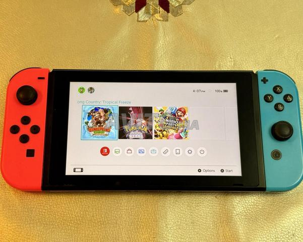 نينتندو سويتش معدلة و 128 جيجا مع ملحقات