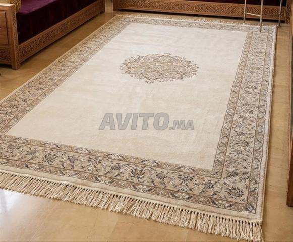 Tapis beige pour Salon marocain