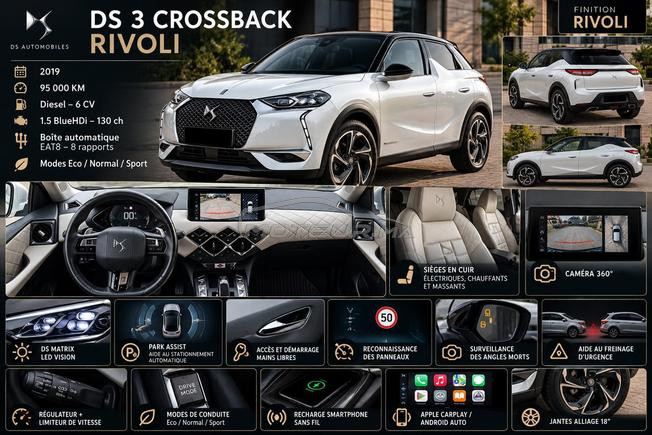 DS 3 Crossback Rivoli - Diesel Automatique 