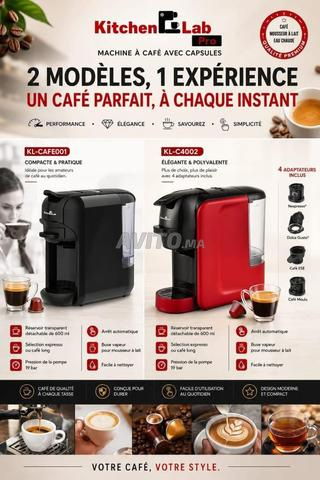 Machine à café Kitchen Lab Pro 4EN1 - KL-C4002☕