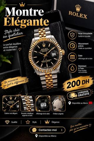 MONTRE ÉLÉGANTE – STYLE LUXE