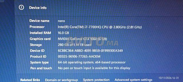 ASUS ROG i7 GTX 1060 6GB 16GB RAM - 2