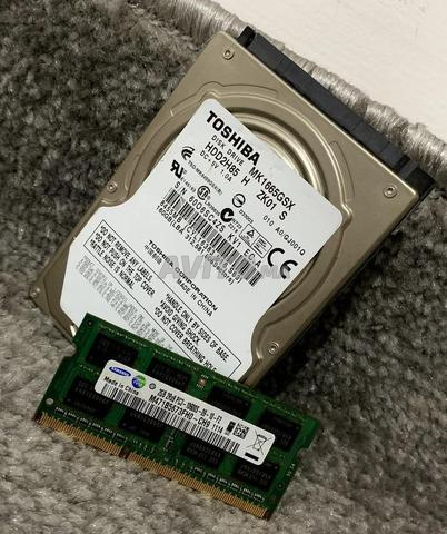 حزمة لابتوب قرص صلب توشيبا 160 جيجا وذاكرة وصول عشوائي DDR3 2 جيجا