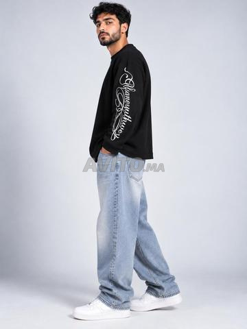 Sweatshirt Gothique Oversize Noir - Style Streetwear - 2
