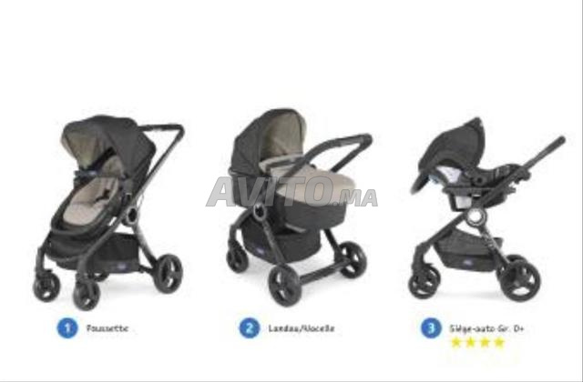 Poussette trio Chicco