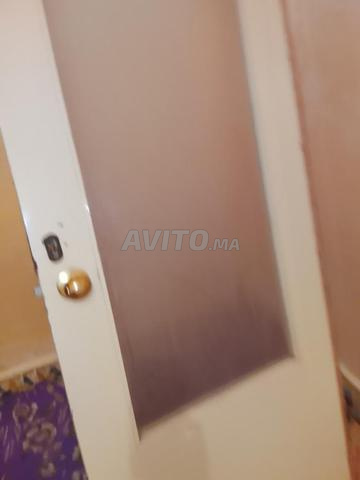 Porte de chambre en bois avec vitre à vendre - 2
