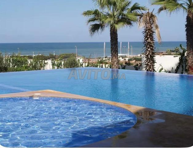 Appartement avec Vue sur Mer à Louer à Dar Bouazza