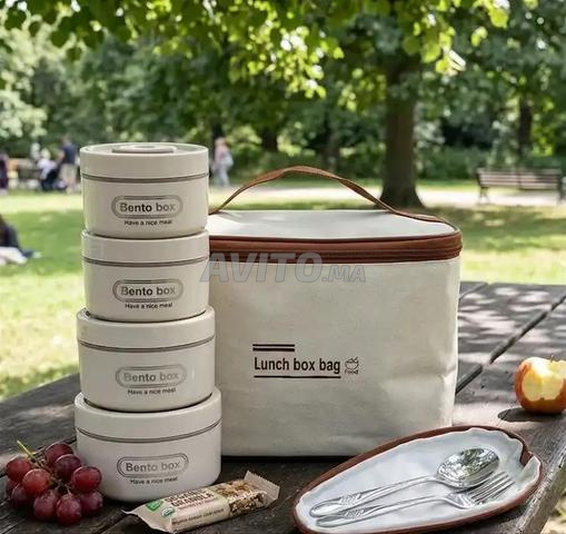 4 boîtes de lunch box en acier inoxydable - 2
