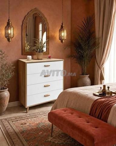 Commode scandinave avec 4 tiroirs - 2