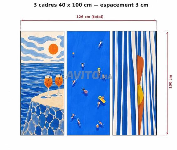 8 tableaux style moderne et original - 2