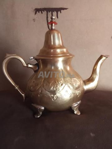 Théière en cuivre pur ancienne... Antiquité française - 2