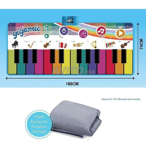 Tapis Piano Musical Géant 180 cm pour Enfant - 2