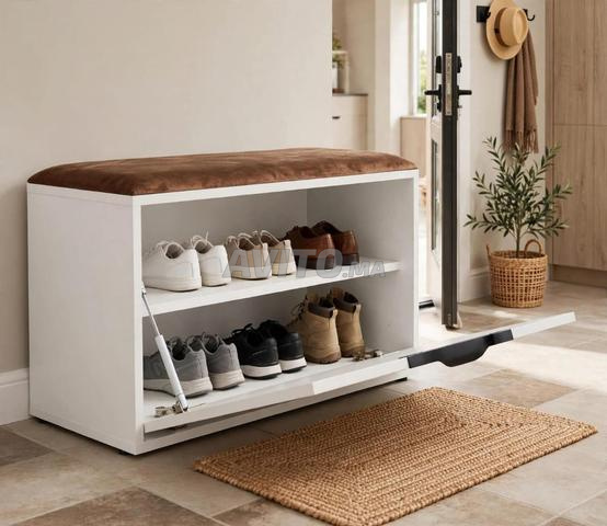 Meuble à chaussures et pouf en même temps - 2