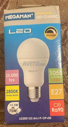 9 لمبات LED ميجامان E27 قابلة للتعتيم 13 واط أبيض دافئ
