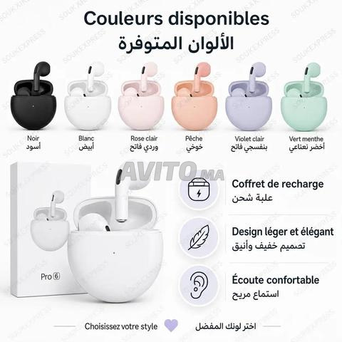 Écouteurs Bluetooth sans fil Pro 6 neufs dans la boîte - 2