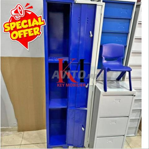 🚪 Vestiaire Métallique 4 Portes avec Fermeture - 2