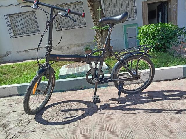 Vélo pliant Smartway (Couleur Noir et Orange).