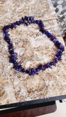 Collier d'améthyste naturelle libre - 2