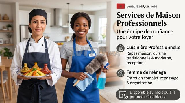 Cuisinière professionnelle et femme de ménage - 2
