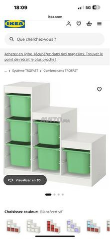 Rangement jouets avec bacs - 2