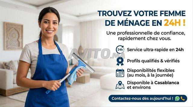 Trouvez votre femme de ménage en 24h - 2