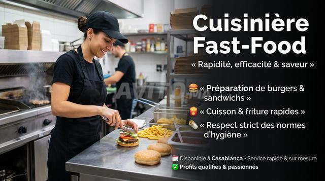 Cuisinier Fast food et plongeur - 2