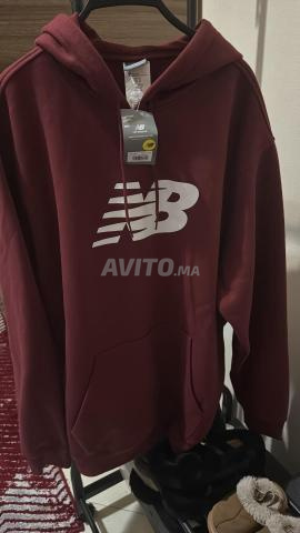 Hoodie New Balance Bordeaux