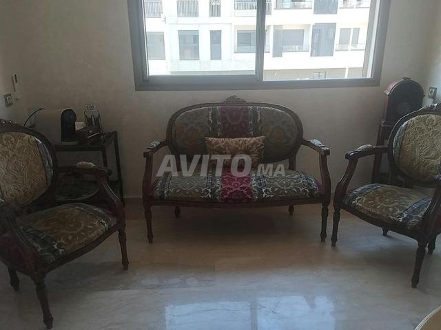Salon Louis XVI 3pcs - bois massif - 2