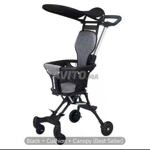 Poussette légère et pliable avec canopy solaire - 2