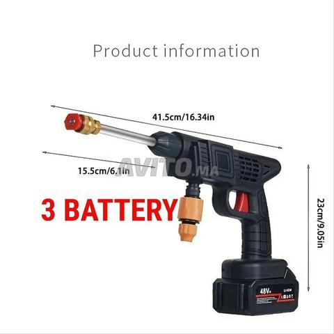 Laveuse haute pression sans fil portable avec batteries 48V - 2