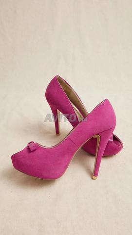 Escarpins Fuchsia 39 - Talon Haut - 2