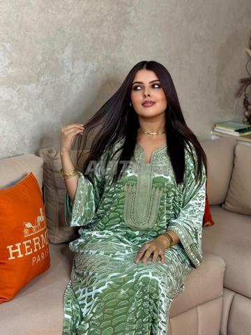 Caftan travaillé avec broderie - 2
