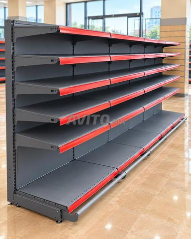 GONDOLE MÉTALLIQUE RAYONNAGE DE MAGASIN - 2