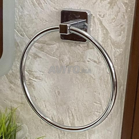 Porte-serviette anneau chromé - 2