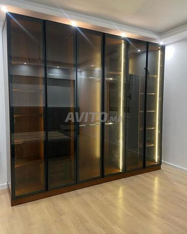 خزانة زجاجية عصرية للمطبخ وغرفة المعيشة - Vitrine en Verre - 2